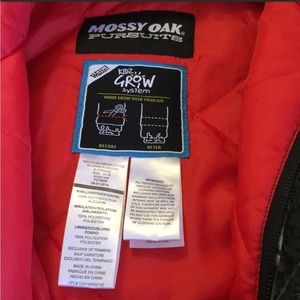 Kids mossy oak hunting jackets